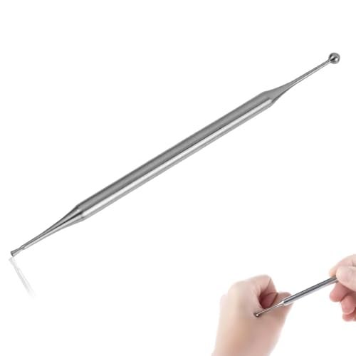 Stainless Steel Acupressure Pen â€“ Deep Tissue Trigger Point Massage Tool for Face, Neck, Back, Legs & Feet â€“ Reflexology Acupuncture Stick for Muscle Relief, Pain Therapy & Fascia Release (Silver)